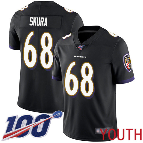Baltimore Ravens Limited Black Youth Matt Skura Alternate Jersey NFL Football #68 100th Season Vapor Untouchable->women nfl jersey->Women Jersey